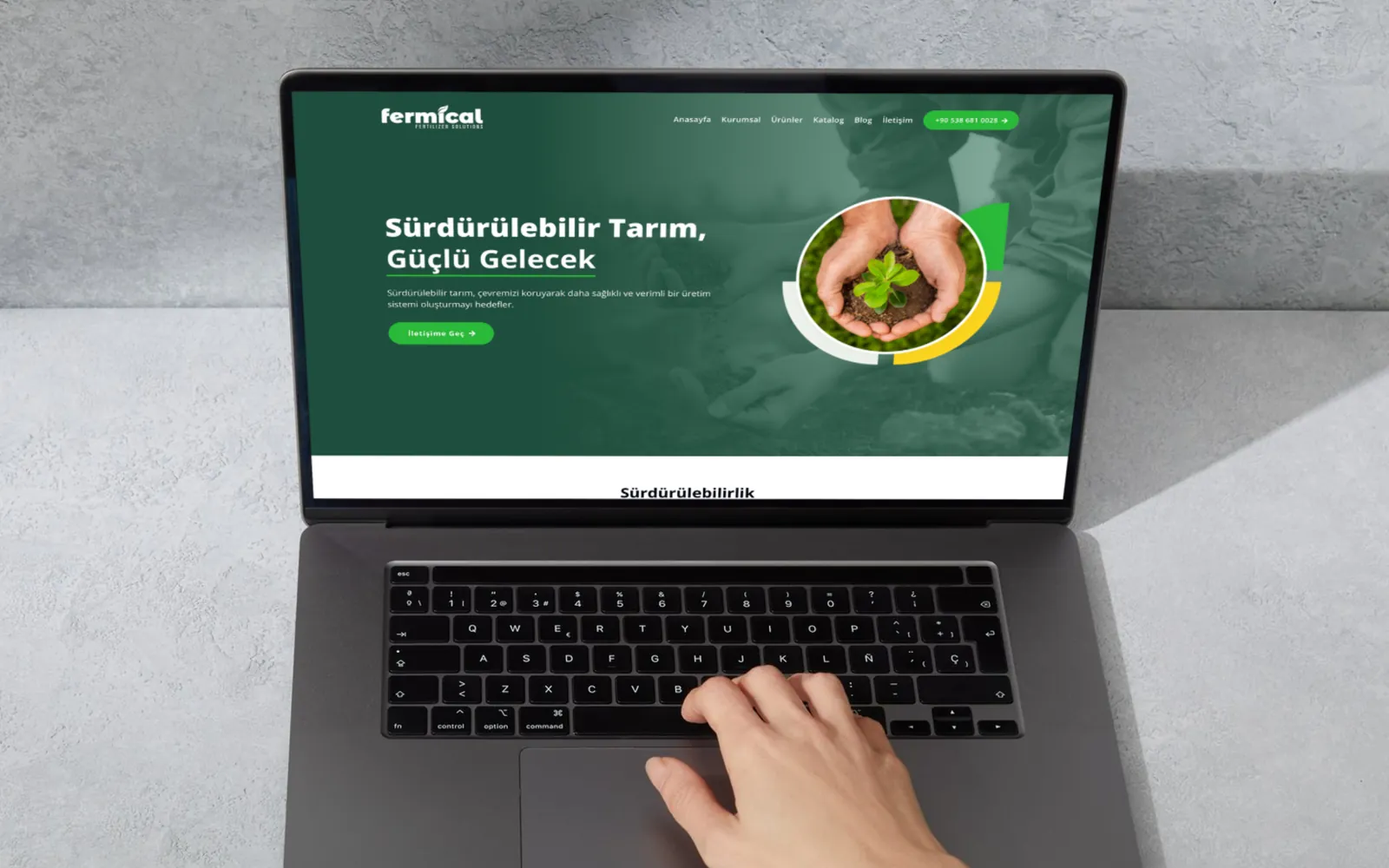 Fermical Tarım kurumsal web sitesi tasarımı - Deniz Media Group